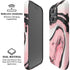 Pink Marble Ink iPhone 16 Pro Max Magsafe Impact Case